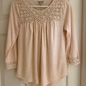 Lucky brand. Size small. Cream color